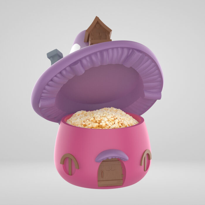 Pop Corn Bucket - Casetta Rosa I Puffi - immagine 2