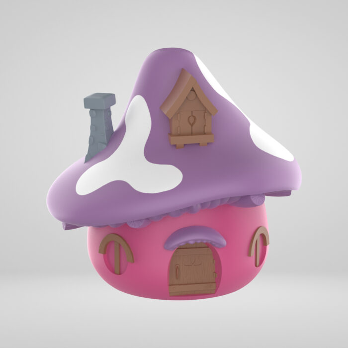 Pop Corn Bucket - Casetta Rosa I Puffi - immagine 1