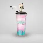 Bicchiere La casa delle bambole di Gabby - Gattino Bianco - immagine 2