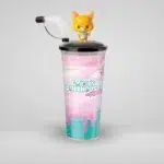 Bicchiere La casa delle bambole di Gabby - Gattino Arancio - immagine 2