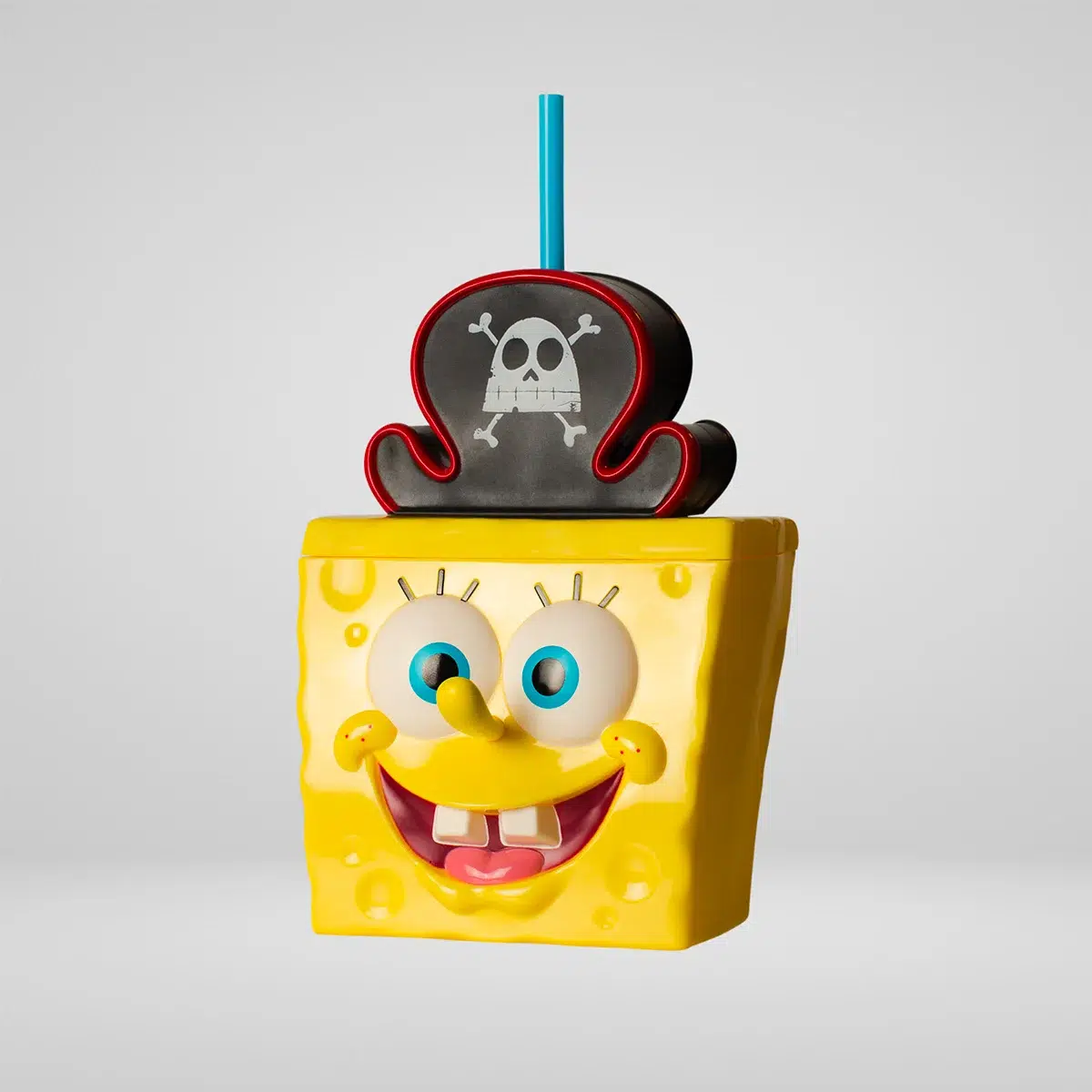 BICCHIERE_TESTA Bicchiere Speciale Testa di Spongebob - "Spongebob: Un'Avventura da Pirati" - immagine 1