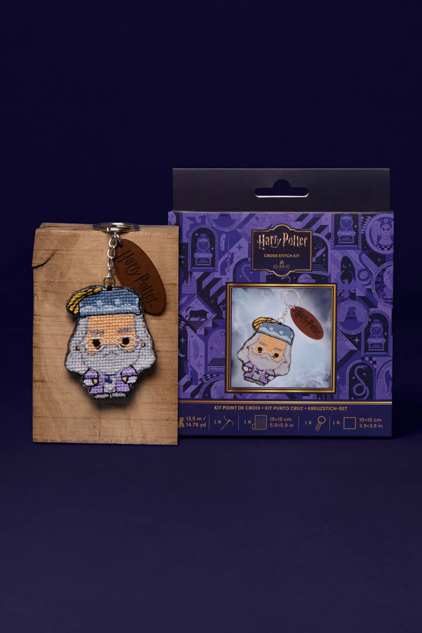 albus 2 Albus Silente – Punto croce kit Portachiavi - immagine 1