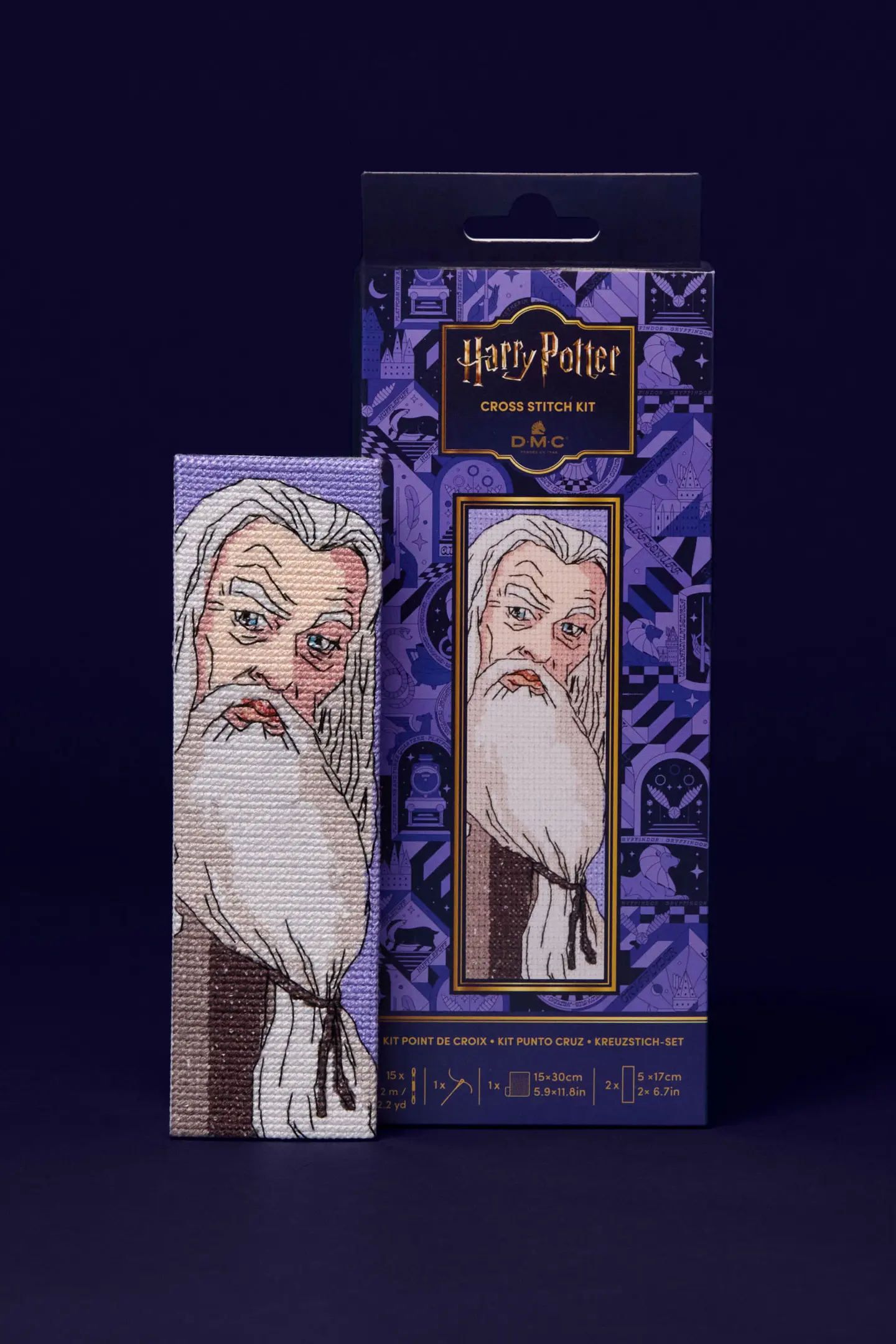 silente Albus Silente – Punto croce kit segnalibro - immagine 1